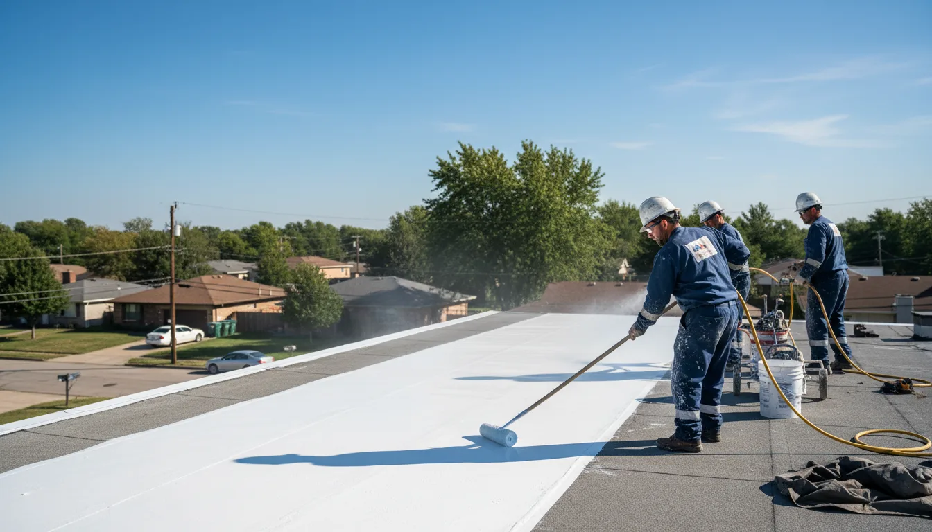 Commercial roof coating in Depauville, NY near me
